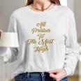 Gold Hebrew Roots Movement Yahweh Yeshua Torah Yhwh Long Sleeve T-Shirt Gifts for Her