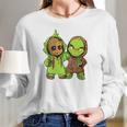 Grinch And Groot Long Sleeve T-Shirt Gifts for Her