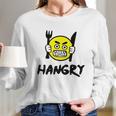 Hangry Emoji Long Sleeve T-Shirt Gifts for Her