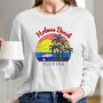 Holmes Beach Florida Vintage Retro Beach Sunset Gift Long Sleeve T-Shirt Gifts for Her