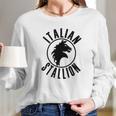 Italian Stallion Art Long Sleeve T-Shirt Gifts for Her