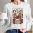 Japanese Artwork Samurai Riding Wild Toad Nippon Kanji Long Sleeve T-Shirt Gifts for Her