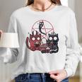 Kawaii Pastel Goth Art Cute Demon Cats Pentagram Fries Chill Long Sleeve T-Shirt Gifts for Her