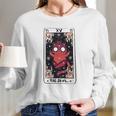 Kawaii Pastel Goth Art The Devil Tarot Cute Demon Cat Creepy Long Sleeve T-Shirt Gifts for Her