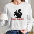 Killer Squirrel T-Shirts - Mens T-Shirt By American Apparel Long Sleeve T-Shirt Gifts for Her