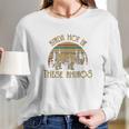 Kinda Hot In These Rhinos Vintage Long Sleeve T-Shirt Gifts for Her