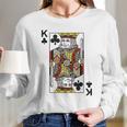 - King Of Clubs Blackjack Cards Poker 21 Long Sleeve T-Shirt Gifts for Her