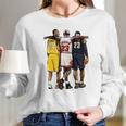 Kobe Jordan James The Greatest Of All Time Long Sleeve T-Shirt Gifts for Her