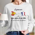 Lamour Entre Une Mère Et Sa Fille Ne Connaît Pas La Distance Long Sleeve T-Shirt Gifts for Her