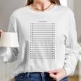 Length Check Kat Long Sleeve T-Shirt Gifts for Her