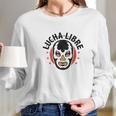 Lucha Libre Retro Mexican Wrestler Wrestling Red M Long Sleeve T-Shirt Gifts for Her