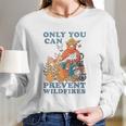 Luv Smokey Bear Only You Can Prevent Wild Fires Ringer Long Sleeve T-Shirt Gifts for Her