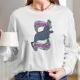 Manatee Majestic Mercow Funny Pun Long Sleeve T-Shirt Gifts for Her