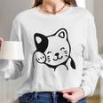 Maneki Neko Shirt Asian Good Luck Cat Long Sleeve T-Shirt Gifts for Her