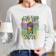 Mardi Gras Cozy Bernie Sanders Sitting Inauguration Funny Long Sleeve T-Shirt Gifts for Her