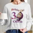 Masha And Bear Birthday Masha And Bear Family Birthday Masha Birthday Masha Party Masha And Bear Party Long Sleeve T-Shirt Gifts for Her