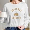 Mens Driveway Social Distancing Long Sleeve T-Shirt Gifts for Her