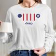 Mens Jeep America 7-Slot Grille Long Sleeve T-Shirt Gifts for Her