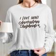 Mini Australian Shepherd I Love Minnie Aussies Gift Long Sleeve T-Shirt Gifts for Her