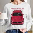 Mustang Gt 2018 To 2019 Ruby Red Long Sleeve T-Shirt Gifts for Her