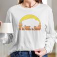 Native American Bison Buffalo Bull Western Indian Retro Sun Long Sleeve T-Shirt Gifts for Her