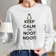 Pingu Keep Calm And Noot Noot Long Sleeve T-Shirt Gifts for Her