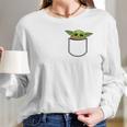 Pocket Baby Yoda Long Sleeve T-Shirt Gifts for Her