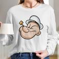 Popeye Head Long Sleeve T-Shirt Gifts for Her