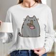 Pusheen The Cat Eating Noodles Long Sleeve T-Shirt Gifts for Her