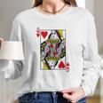 Queen Of Hearts Long Sleeve T-Shirt Gifts for Her