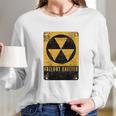 Radiation Radioactive Fallout Shelter Long Sleeve T-Shirt Gifts for Her