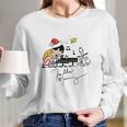 Santa Freddie Mercury Snoopy Peanuts Playing Piano Shirt Long Sleeve T-Shirt Gifts for Her