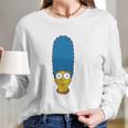 The Simpsons Marge Face Long Sleeve T-Shirt Gifts for Her