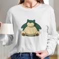 Sleeping In Snorlax Long Sleeve T-Shirt Gifts for Her