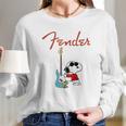 Snoopy Guitar Player Fender Long Sleeve T-Shirt Gifts for Her