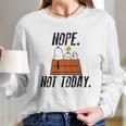 Snoopy Peanuts Nope Not Today Shirt Hoodie Tank Top Long Sleeve T-Shirt Gifts for Her