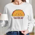 Tacocat Spelled Backwards Is Taco Cat Funny Long Sleeve T-Shirt Gifts for Her