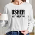 Usher Uniform Long Sleeve T-Shirt Gifts for Her