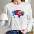 Vintage Tie Dye Bison American Buffalo Long Sleeve T-Shirt Gifts for Her