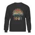 1981 Retro Vintage 41 Years Old 41St Birthday Gift Sweatshirt