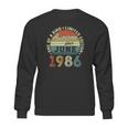 35 Years Old Birthday Awesome Since June 1986 35Th Birthday Sweatshirt