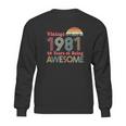 40Th Birthday Gifts Vintage Years Of Being Awesome Sweatshirt