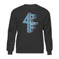 4Pf Four Pockets Full Blue Sweatshirt