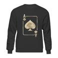 Ace Of Spades Playing Card Sweatshirt