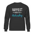 Airbrushing Happiest Funny Artist Gift Idea Funny Gift Graphic Design Printed Casual Daily Basic Sweatshirt