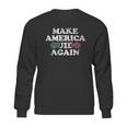 Make America Guido Again Funny Distressed Sweatshirt