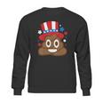 American Poop Emoji Funny 4Th Of July Independence Day Gift Sweatshirt