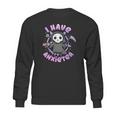 I Have Anxiety I Tea Time I Kawaii Pastel Goth Grim Reaper Sweatshirt