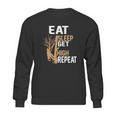 Arborist Tree Climber Eat Sleep Get High Tree Climbing Hobby Sweatshirt