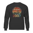 Awesome Since May 2007 15Th Birthday Gift 15 Years Old Boy Sweatshirt